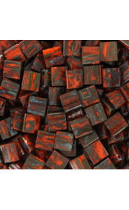 Miyuki tila 5x5mm beads - Picasso opaque orange TL-4520